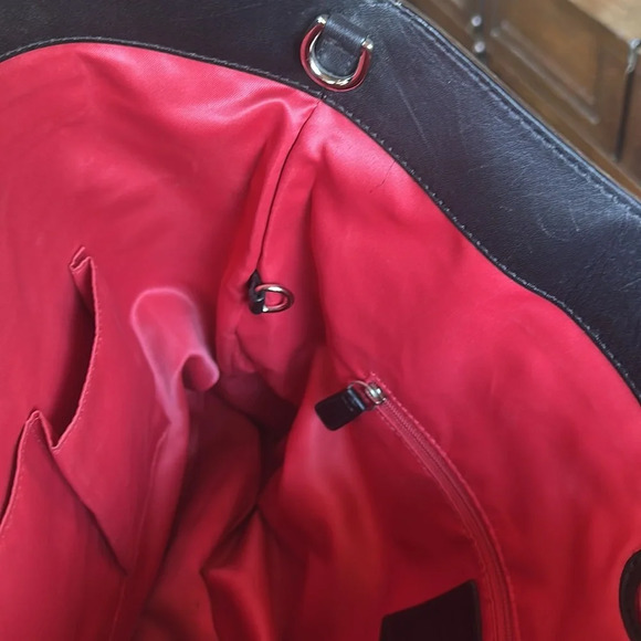 COACH💥VINTAGE💥Bonnie Leather Foldover Convertible Tote/Shoulder Bag - Picture 15 of 15